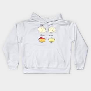 cheesy puns Kids Hoodie